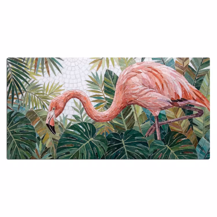 Bureau onderlegger - Natuur - Bladeren - Abstract - Groen - Vogel — 2