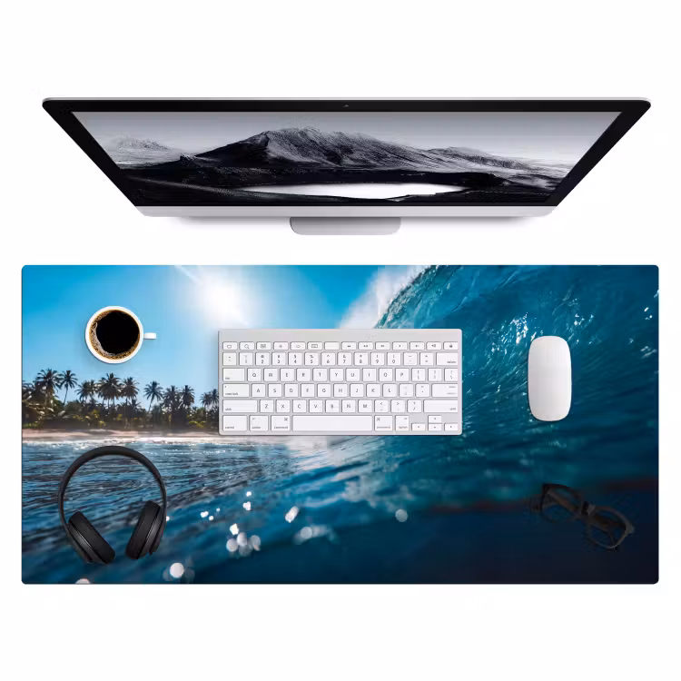 Bureau onderlegger - Oceaan - Golf - Strand - Natuur - Blauw — 4