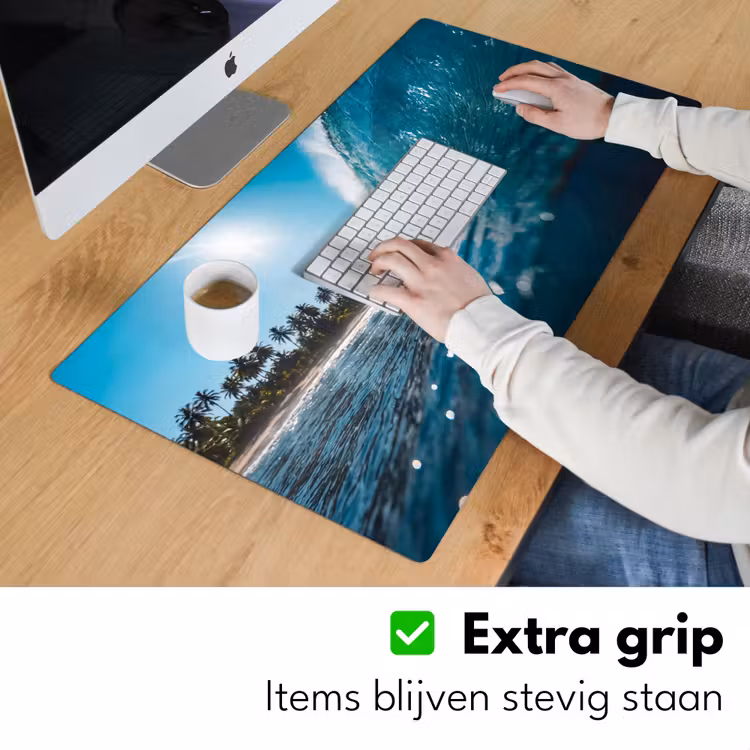 Bureau onderlegger - Oceaan - Golf - Strand - Natuur - Blauw — 6