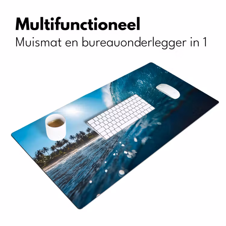Bureau onderlegger - Oceaan - Golf - Strand - Natuur - Blauw — 7