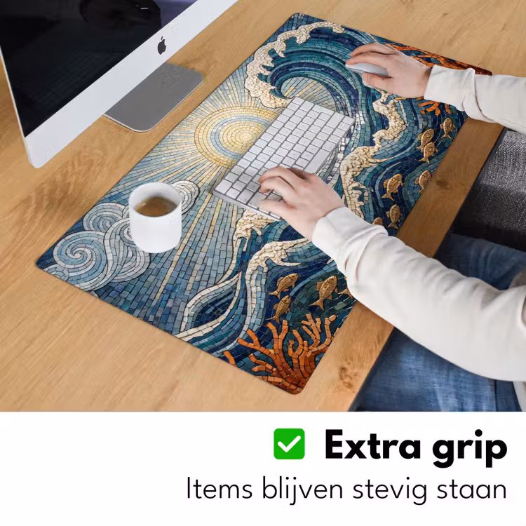 Bureau onderlegger - Onderwater - Koraal - Vis - Natuur - Kunst — 6