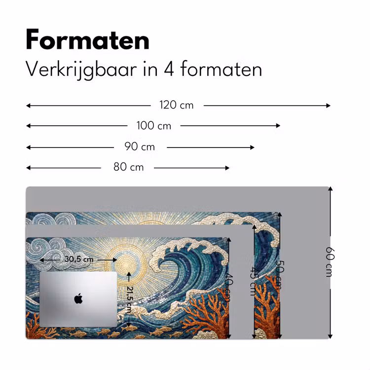 Bureau onderlegger - Onderwater - Koraal - Vis - Natuur - Kunst — 8