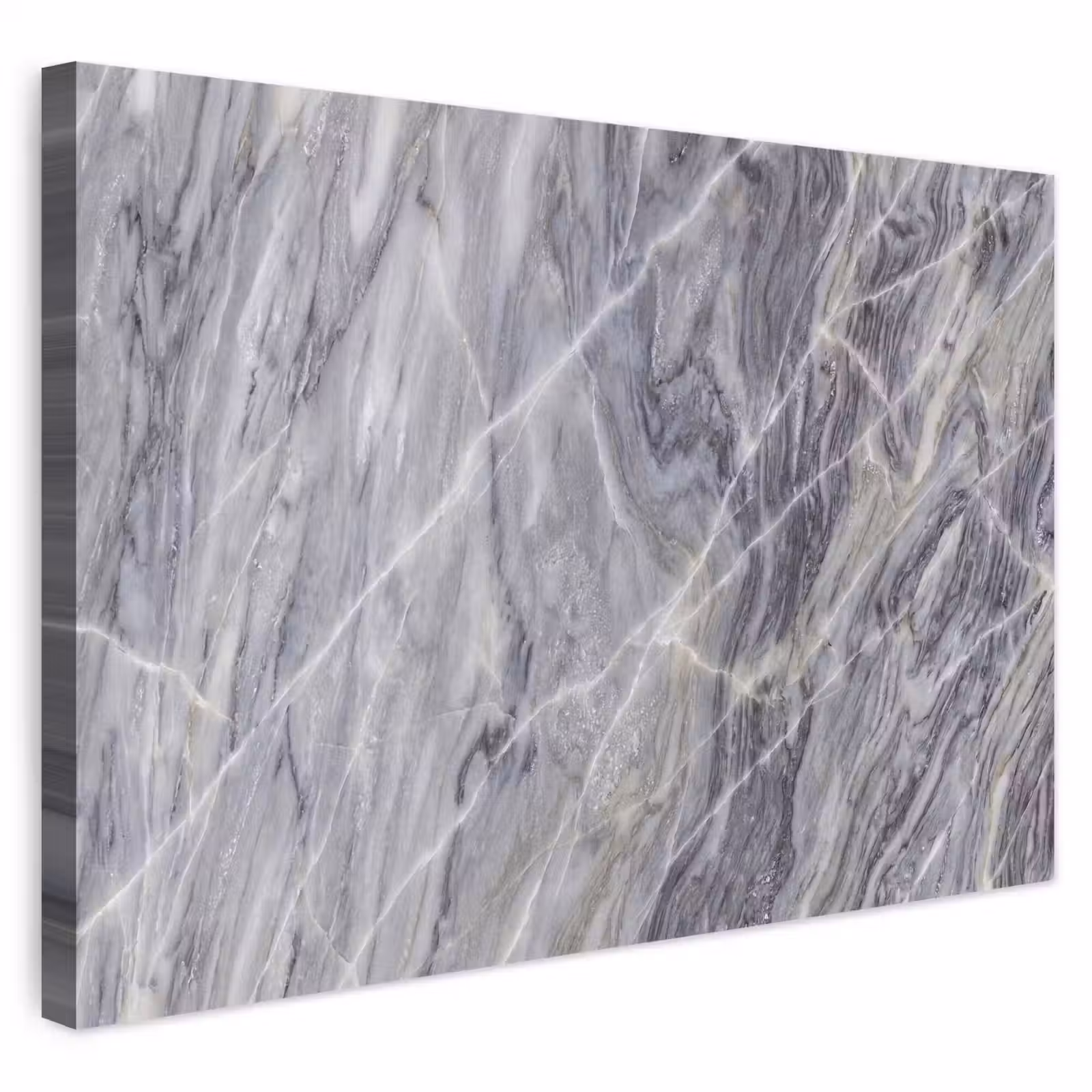 Buiten canvas - Marmer - Ader - Patroon - Abstract - Grijs — 1