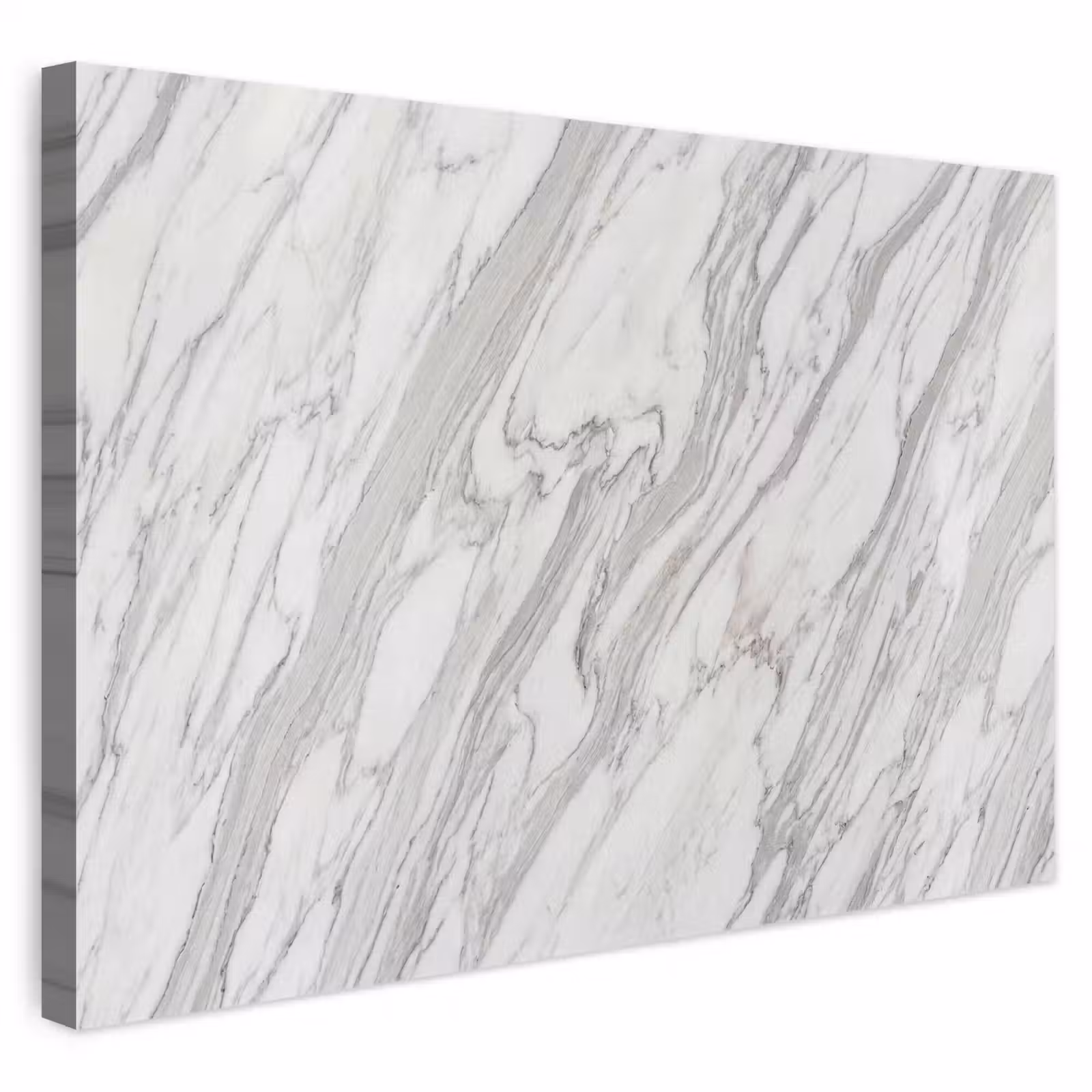 Buiten canvas - Marmer - Wit - Grijs - Structuur - Modern — 1