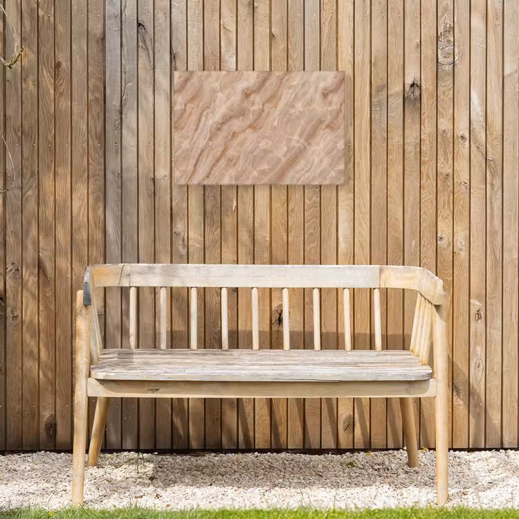 Buiten canvas - Steen - Ader - Natuur - Modern - Beige — 3