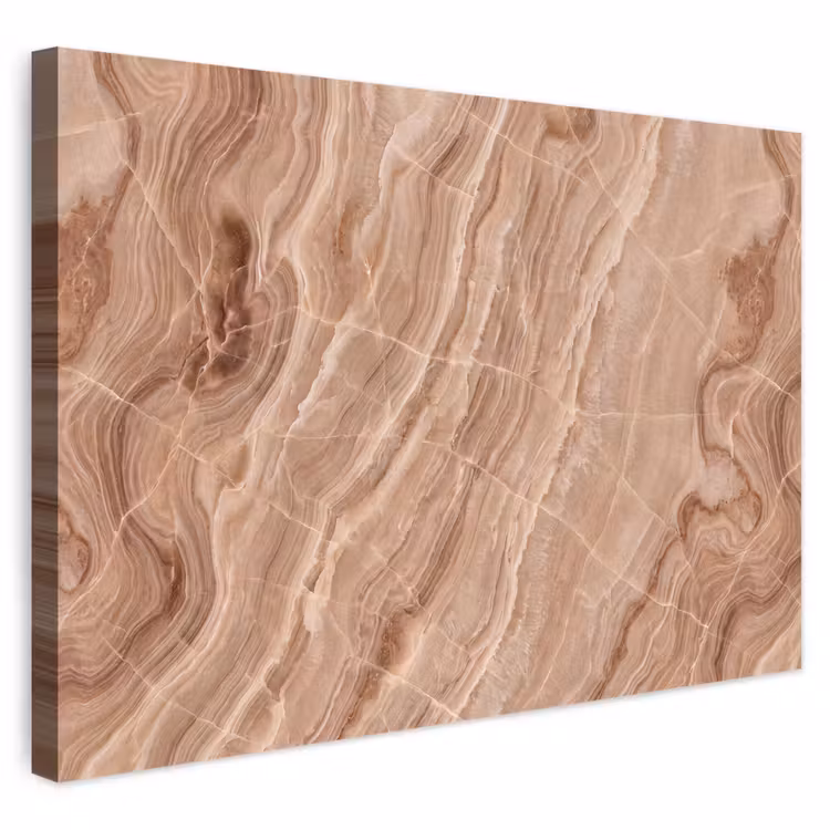 Buiten canvas - Textuur - Golvend - Abstract - Warm - Bruin — 1