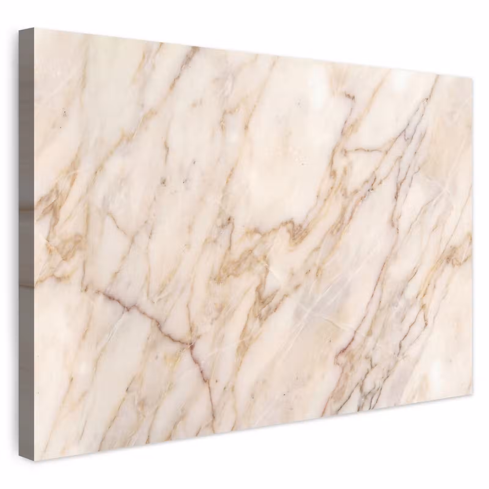 Buiten canvas - Marmer - Ader - Abstract - Wit - Goud — 1