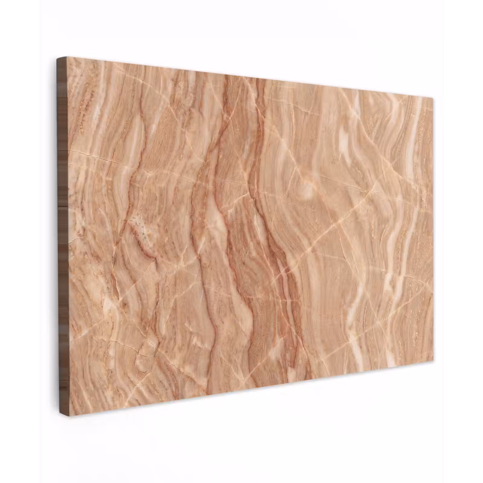 Buiten canvas - Marmer - Ader - Natuur - Abstract - Beige — 1