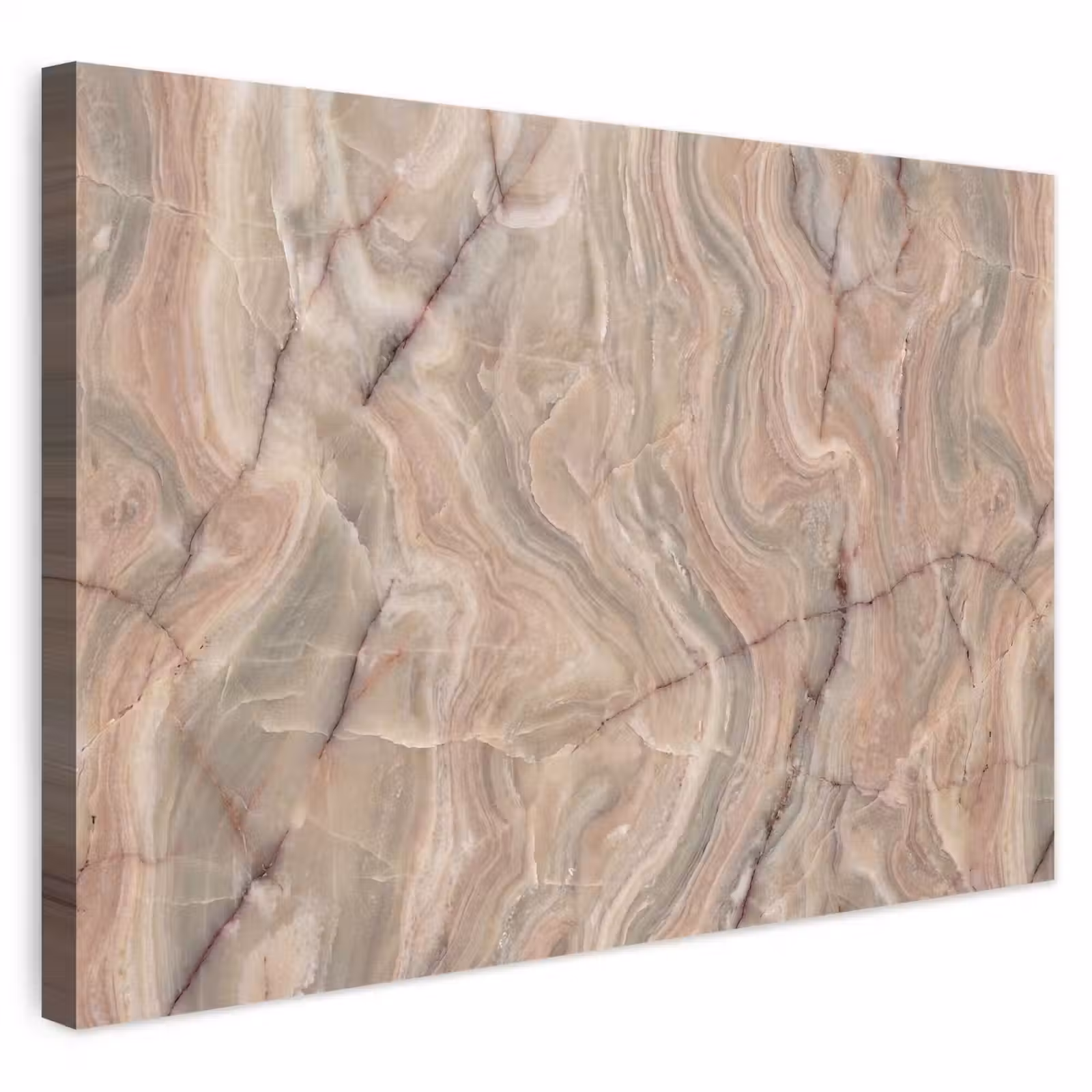 Buiten canvas - Marmer - Patroon - Abstract - Beige - Groen — 1