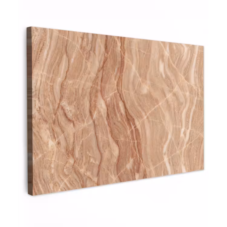 Buiten canvas - Marmer - Ader - Natuur - Abstract - Beige — 1