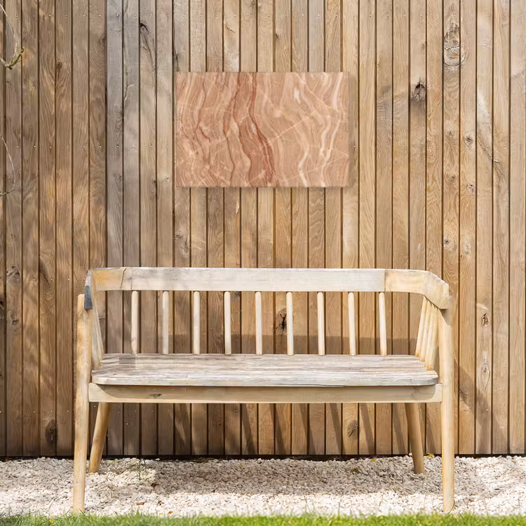 Buiten canvas - Marmer - Ader - Natuur - Abstract - Beige — 3