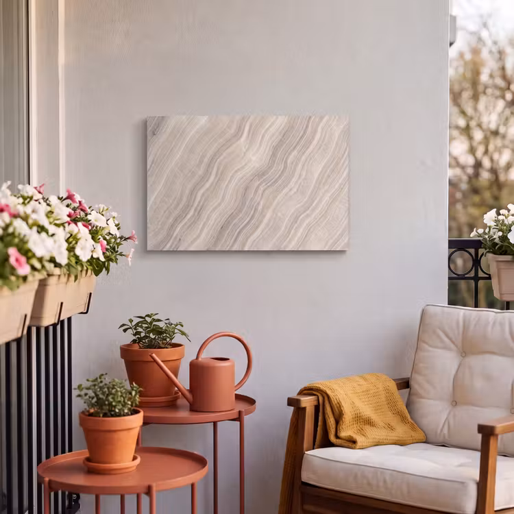 Buiten canvas - Textuur - Golvend - Abstract - Modern - Beige — 4