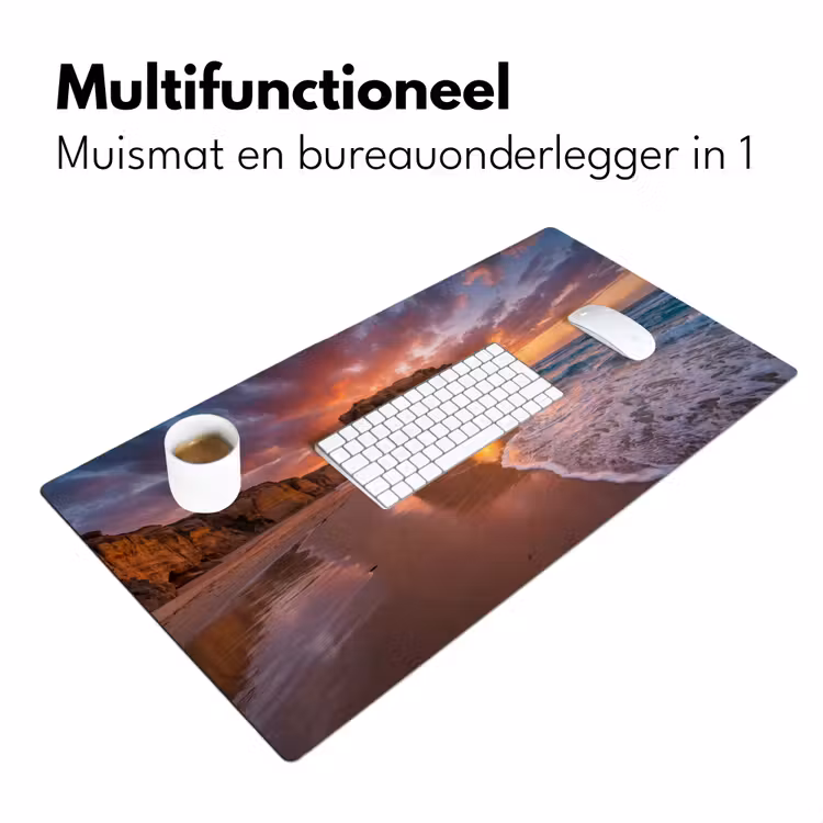 Bureau onderlegger - Kust - Rots - Zonsondergang - Zee - Natuur — 7