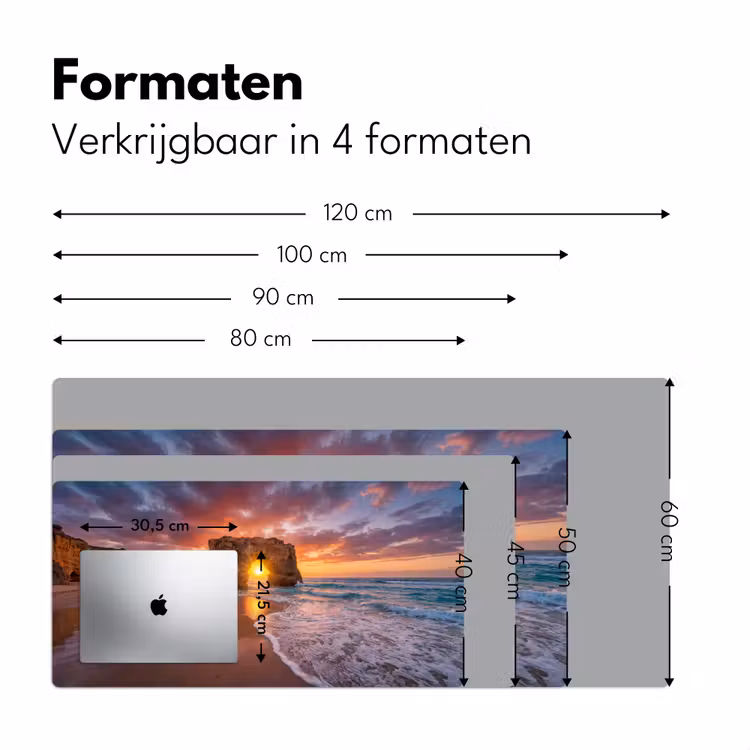 Bureau onderlegger - Kust - Rots - Zonsondergang - Zee - Natuur — 8