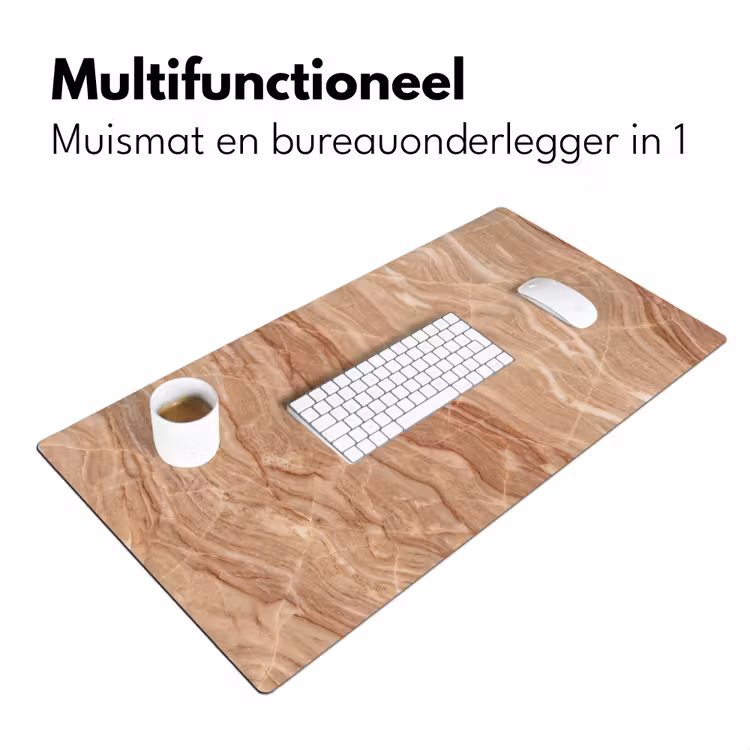 Bureau onderlegger - Marmer - Ader - Natuur - Abstract - Beige — 7