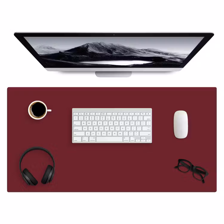 Bureau onderlegger - Dark - Garnet - Rood — 4