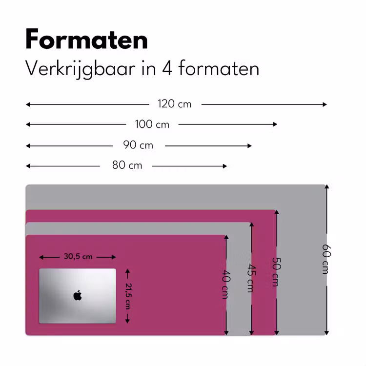 Bureau onderlegger - Deep - Magenta - Paars — 8