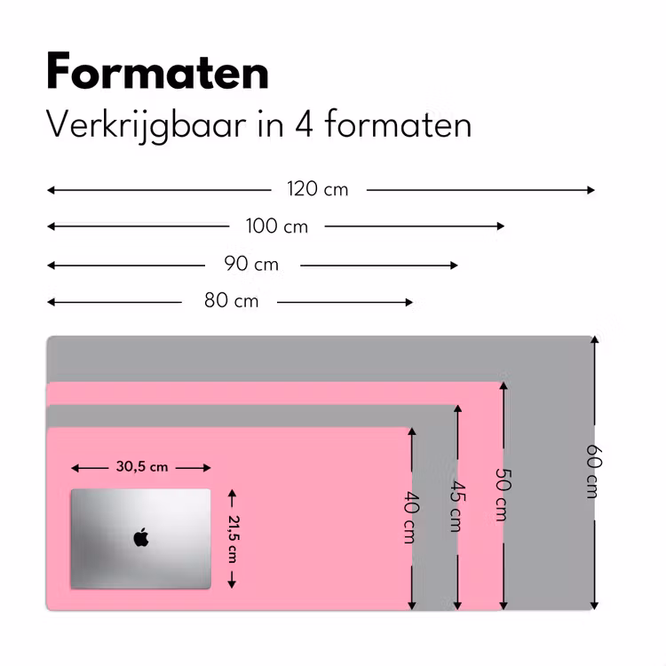 Bureau onderlegger - Bubblegum - Pink - Roze — 8