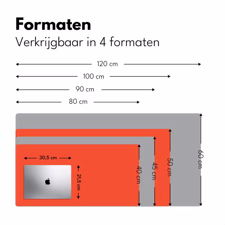 Bureau onderlegger - Burnt - Coral - Oranje — 8