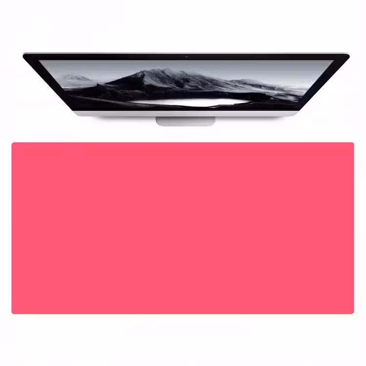 Bureau onderlegger - Neon - Flamingo - Roze — 1