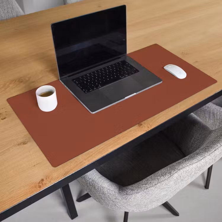 Bureau onderlegger - Burnt - Mahogany - Terracotta — 3