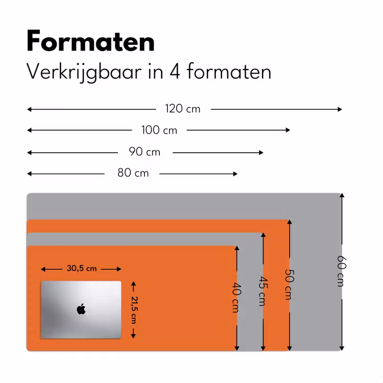 Bureau onderlegger - Burnt - Sienna - Oranje — 8