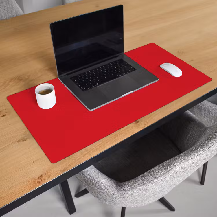 Bureau onderlegger - Crimson - Velvet - Rood — 3
