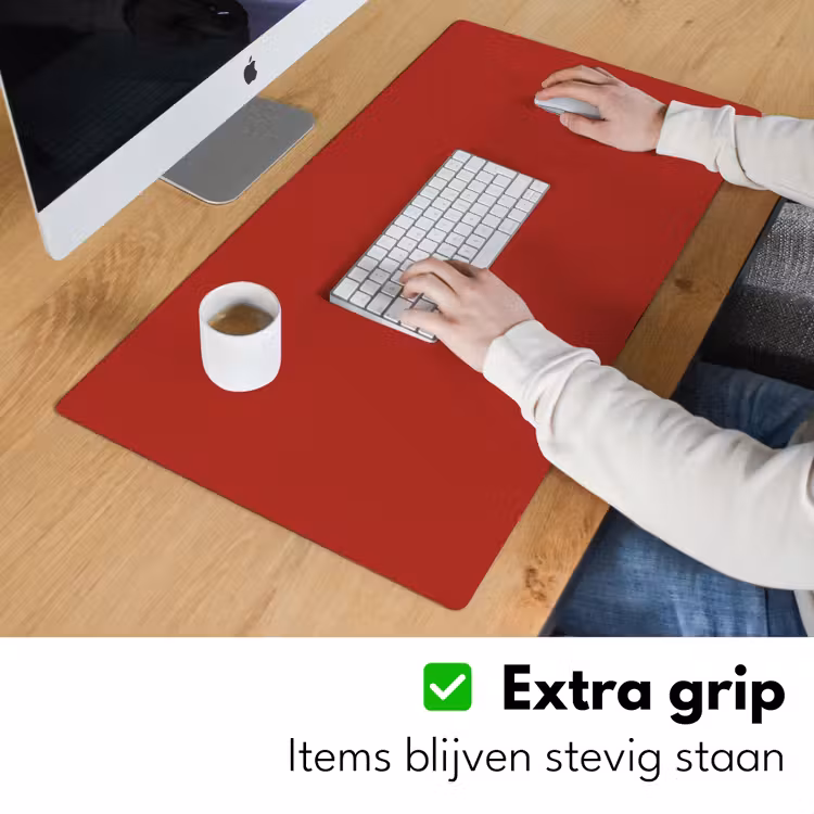 Bureau onderlegger - Deep - Crimson - Rood — 6