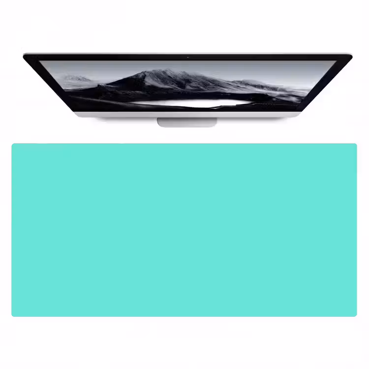 Bureau onderlegger - Electric - Cyan - Turkoois — 1
