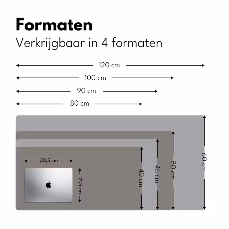 Bureau onderlegger - Mineral - Grey - Grijs — 8