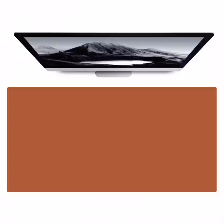 Bureau onderlegger - Burnt - Sienna - Oranje — 1