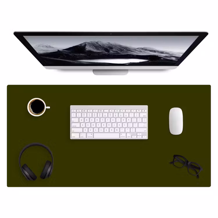 Bureau onderlegger - Dark  - Olive - Groen — 4
