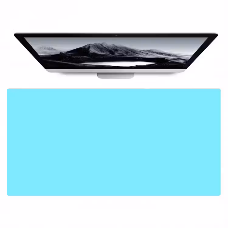 Bureau onderlegger - Electric - Cyan - Blauw — 1