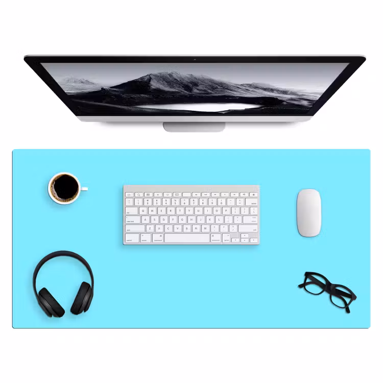 Bureau onderlegger - Electric - Cyan - Blauw — 4