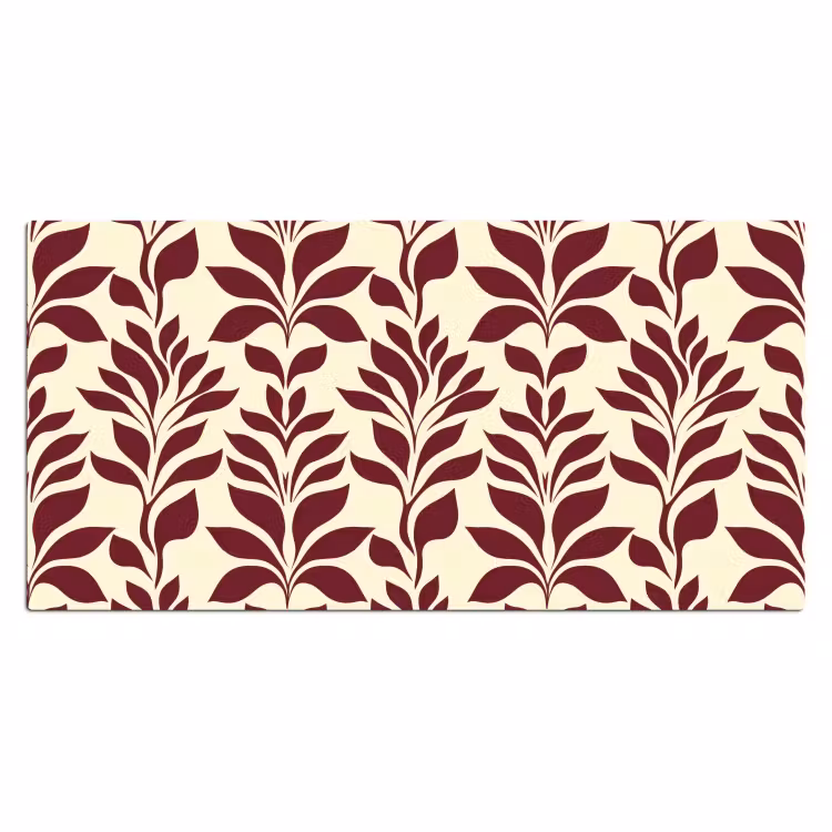 Bureau onderlegger - Abstract - Bladeren - Burgundy — 2