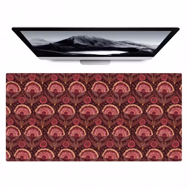 Bureau onderlegger - Antiek - Bloemen - Kleurrijk — 1