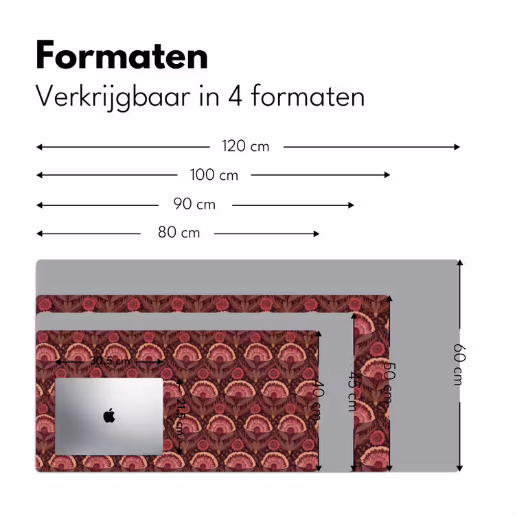 Bureau onderlegger - Antiek - Bloemen - Kleurrijk — 8