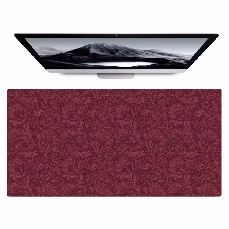Bureau onderlegger - Bladeren - Patroon - Paars — 1