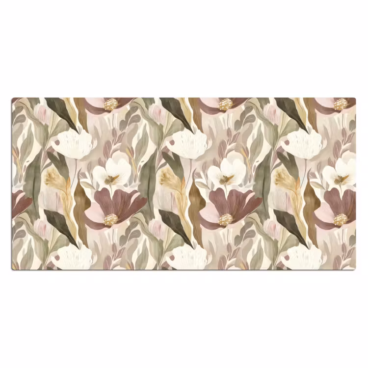 Bureau onderlegger - Bloemen - Aquarel - Kleurrijk — 2
