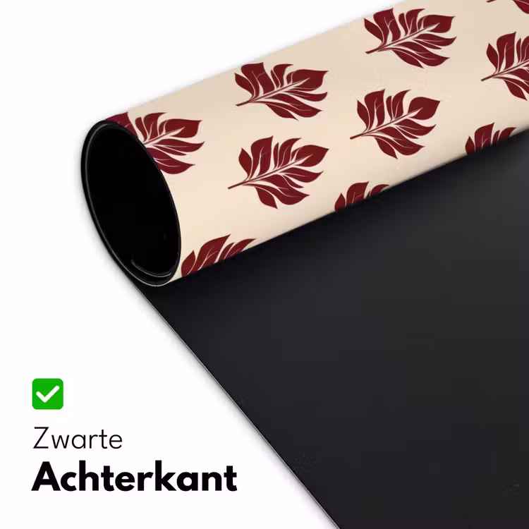 Bureau onderlegger - Botanisch - Patroon - Bordeaux — 5