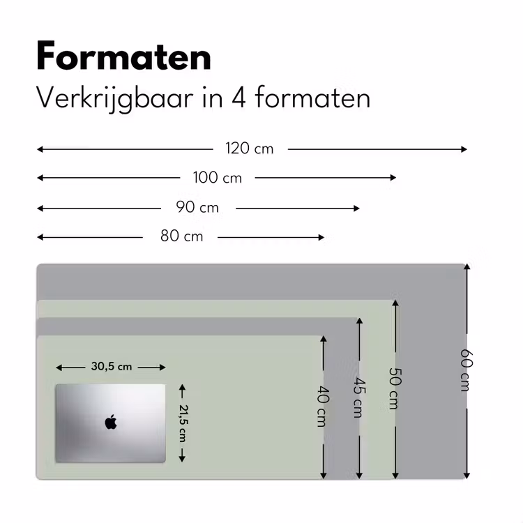 Bureau onderlegger - Frosted - Mint - Groen — 8