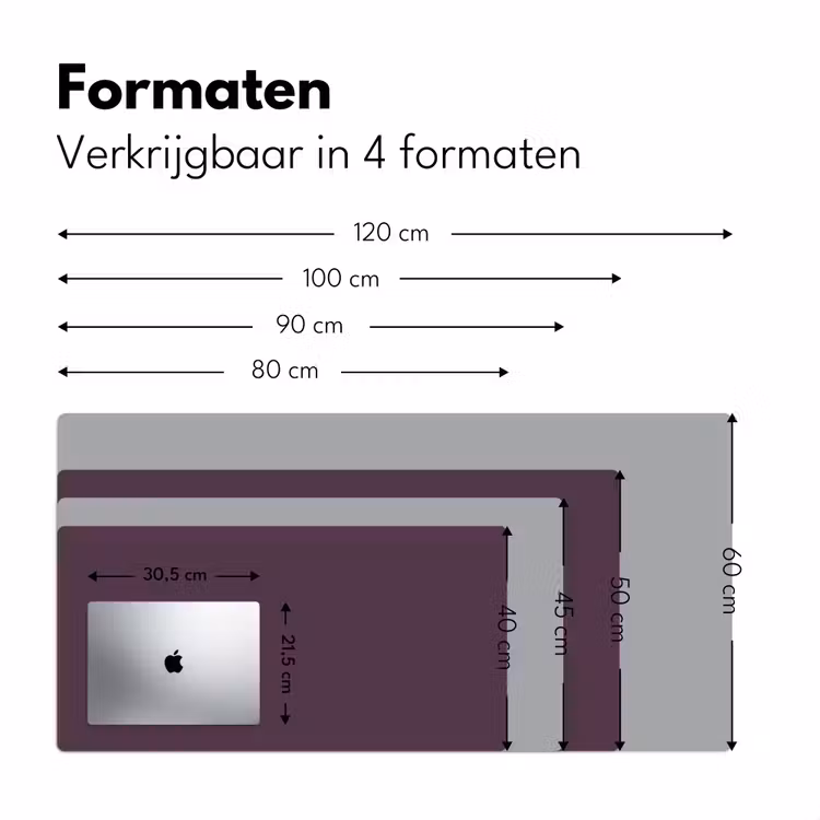 Bureau onderlegger - Midnight - Plum - Paars — 8