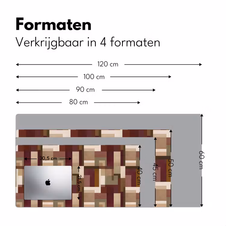 Bureau onderlegger - Modern - Geometrie - Kleurrijk — 8