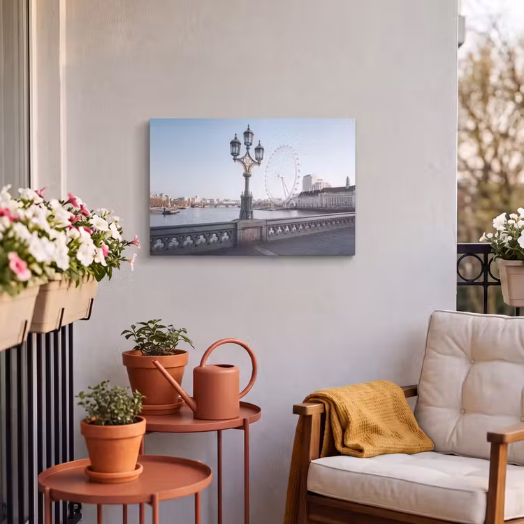 Buiten canvas - Reuzenrad - Londen - Stad - Architectuur - Brug — 3