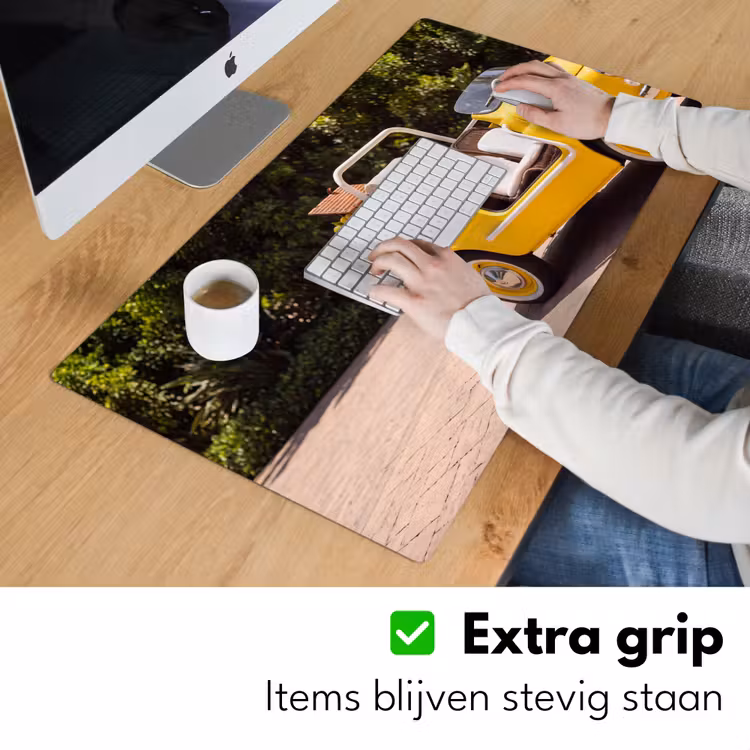 Bureau onderlegger - Auto - Picknick - Zomer - Geel — 6