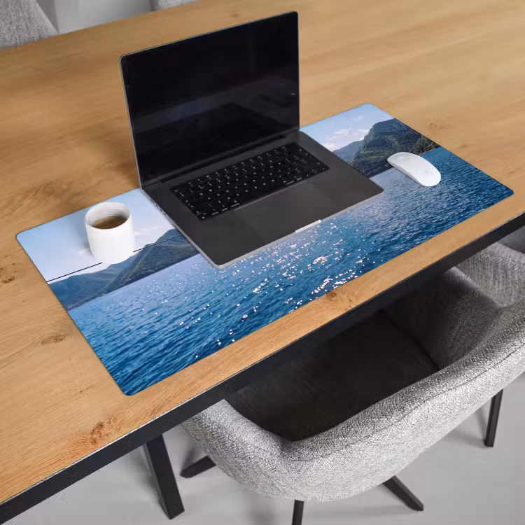 Bureau onderlegger - Badmode - Bikini - Zee - Bergen - Geel — 3