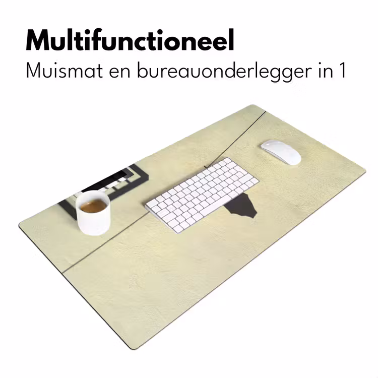 Bureau onderlegger - Badpak - Schaduw - Muur - Zomer - Minimalistisch — 7
