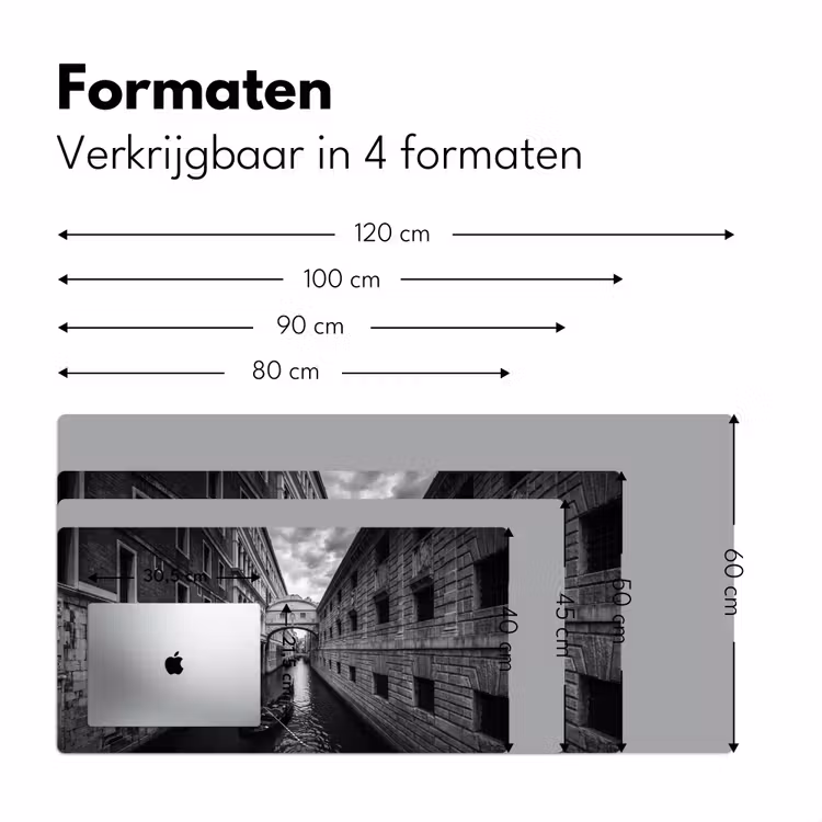 Bureau onderlegger - Boot - Waterweg - Stad - Zwart-wit - Architectuur — 8