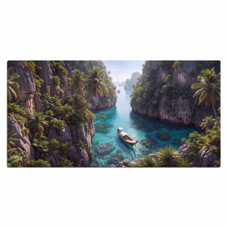 Bureau onderlegger - Eiland - Tropisch - Water - Palmbomen - Natuur — 2