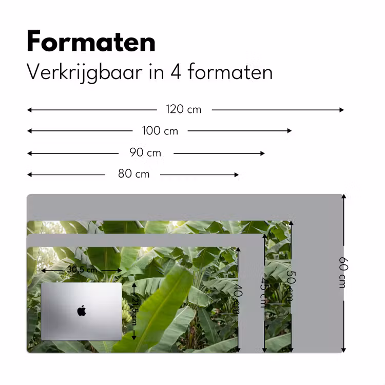 Bureau onderlegger - Eten - Bananen - Plantage - Groen — 8